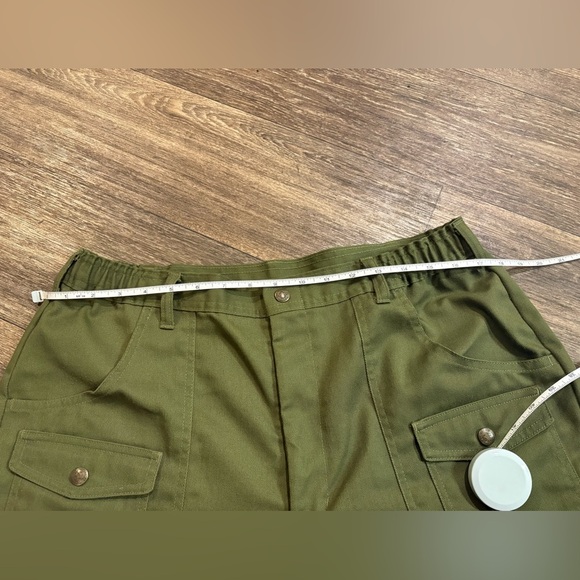 Vintage Boy Scout Pants Mens Green BSA Uniform Cargo Union Made in USA - Picture 8 of 11